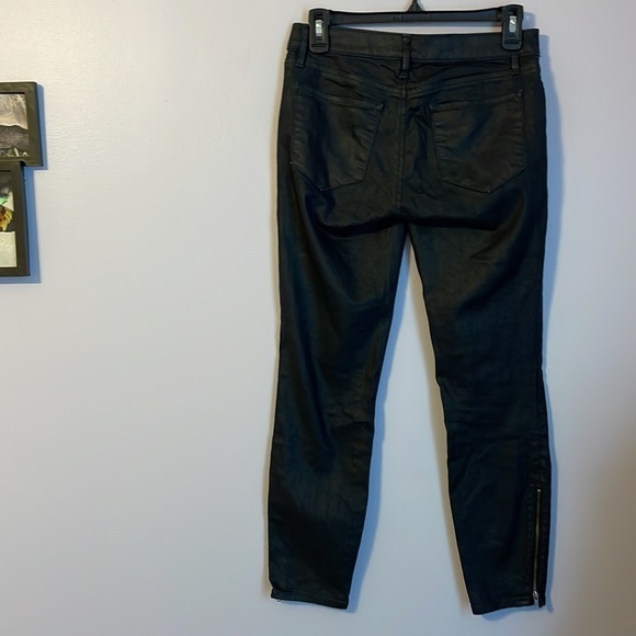 Lou & Gray Modern Skinny Ankle Coated Denim Jeans size 0/25 Zipper Ankle - Picture 10 of 16